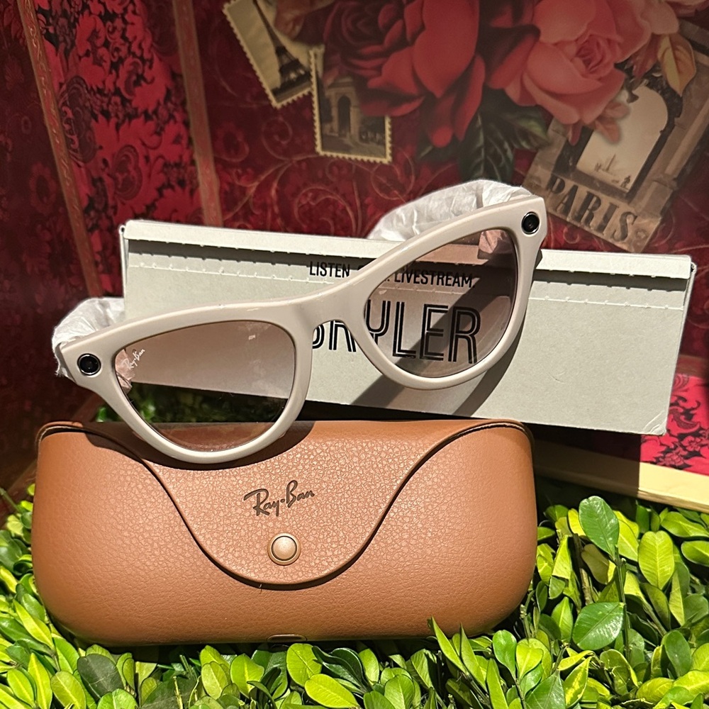 Ray-Ban Cream Cat-Eye Sunglasses